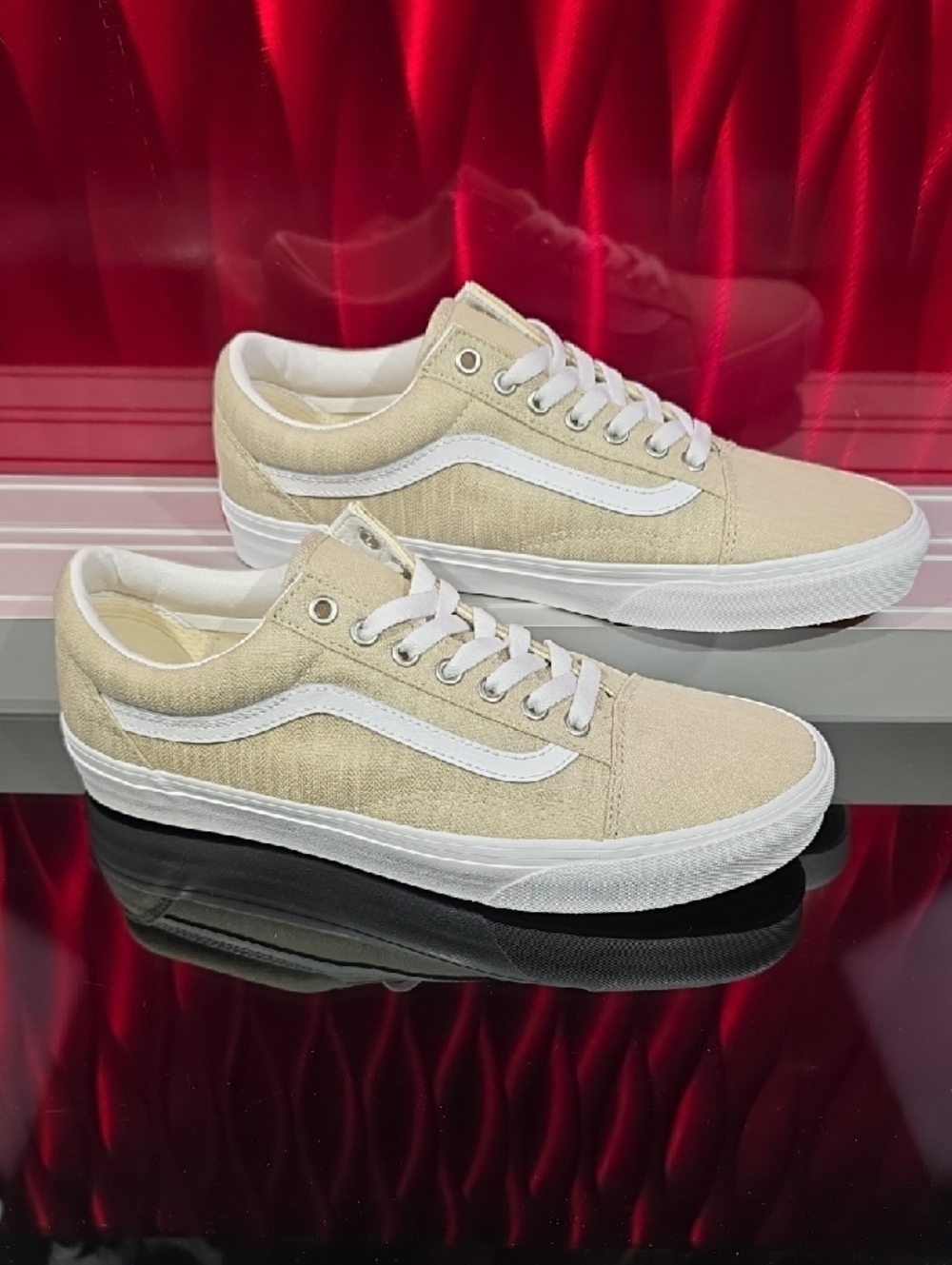 Vans Old Skool Summer Linen Rainy Day Men's 9.5 Woman's 11 New